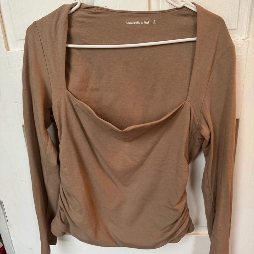 Abercrombie & Fitch Women's Tan Top